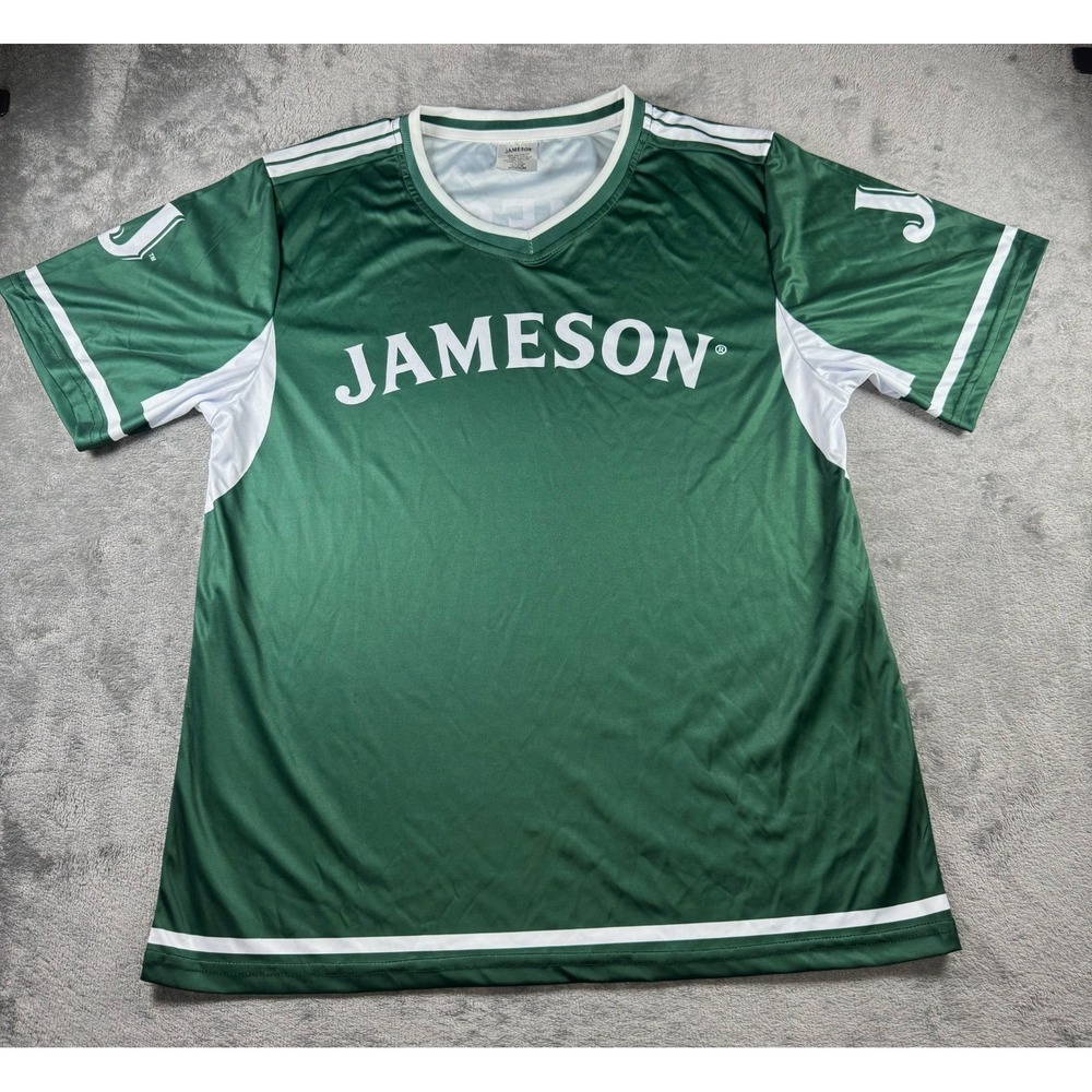 Jameson Irish Whiskey Soccer Jersey Promo Shirt Green Men's Size Medium